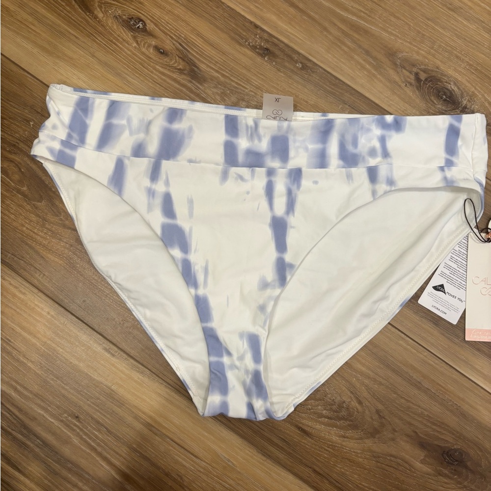CALIA and Blue Tie-Dye Bikini Bottoms Size XL